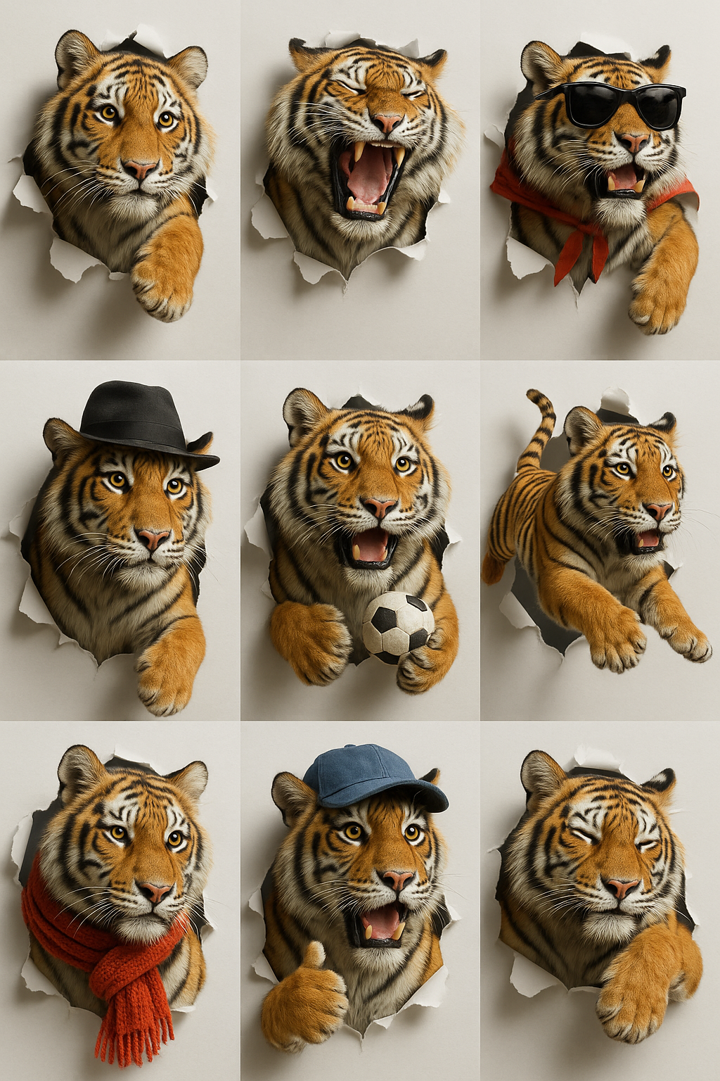 20250812_1626_Expressive Tiger Collage_simple_compose_01k2eynq8rf8c9npanadfr6ak3