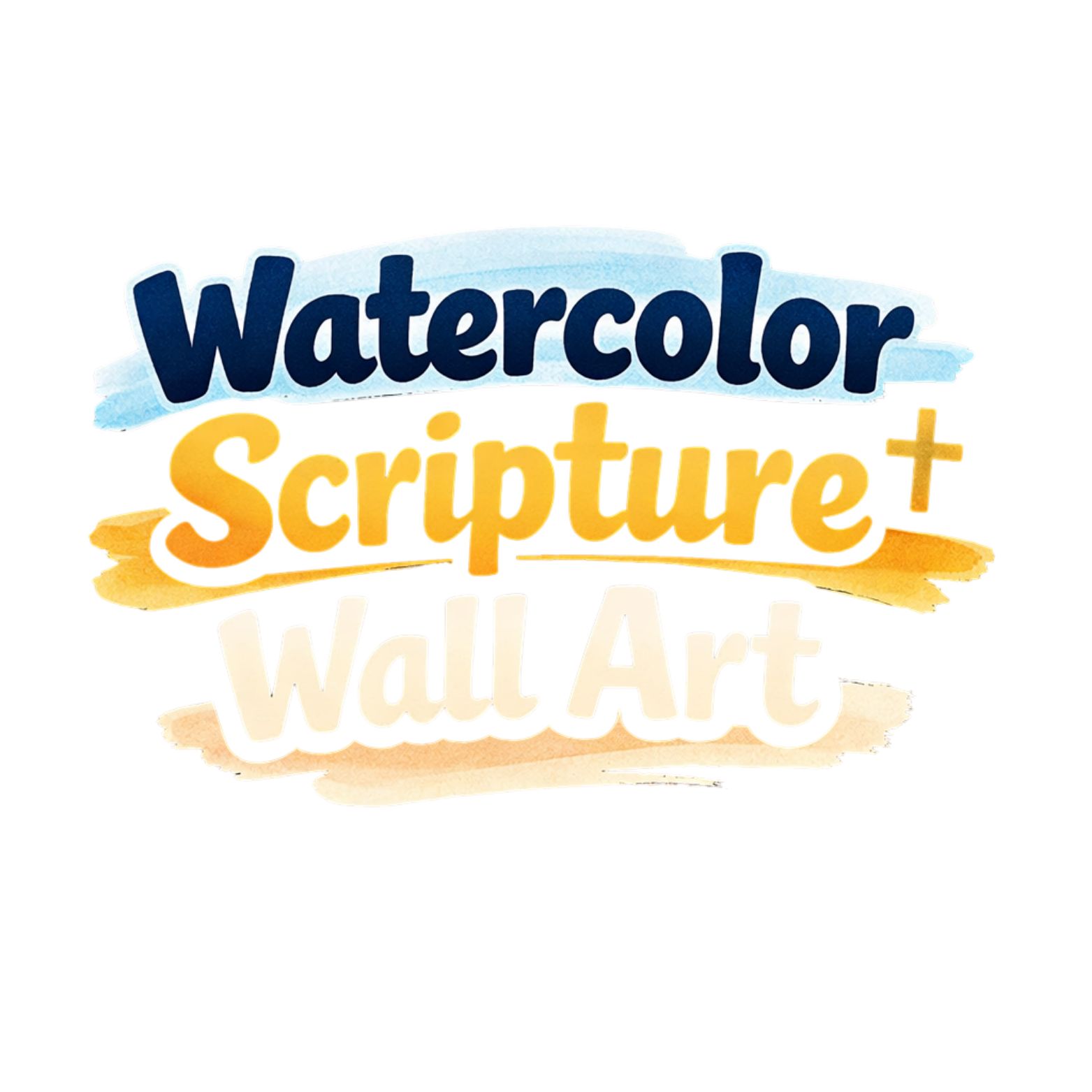 Watercolor Scripture Wall Art Logo